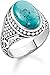 Produktbild Thomas Sabo Unisex-Ring Türkis 925er Sterlingsilber geschwärzt TR2241-878-17-54