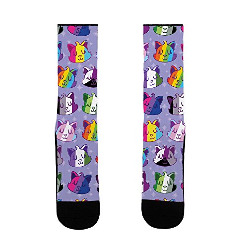 LookHUMAN LGBTQ Cats US Size 7-13 Socks