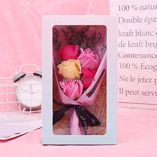 Flor Seca Flor Artificial, Buquê de Flor Artificial, Azul, Rosa (Opcional) para Casamento Natal Pres