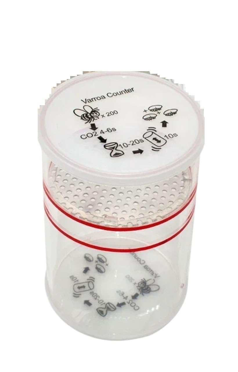 Beekeeping Beehive Varroa Tester with CO2 Dispenser Varroa Mite Easy Check Protection of Your Bees for Beekeeper Tools