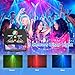 Jagdag Discokugel, Musikgesteuert Discolicht Partylicht Set 90 Verschiedene Muster RGB Strobe-Effekt Partylicht Mit Fernbedienung und USB für Familie Party, Geburtstag und Hochzeit