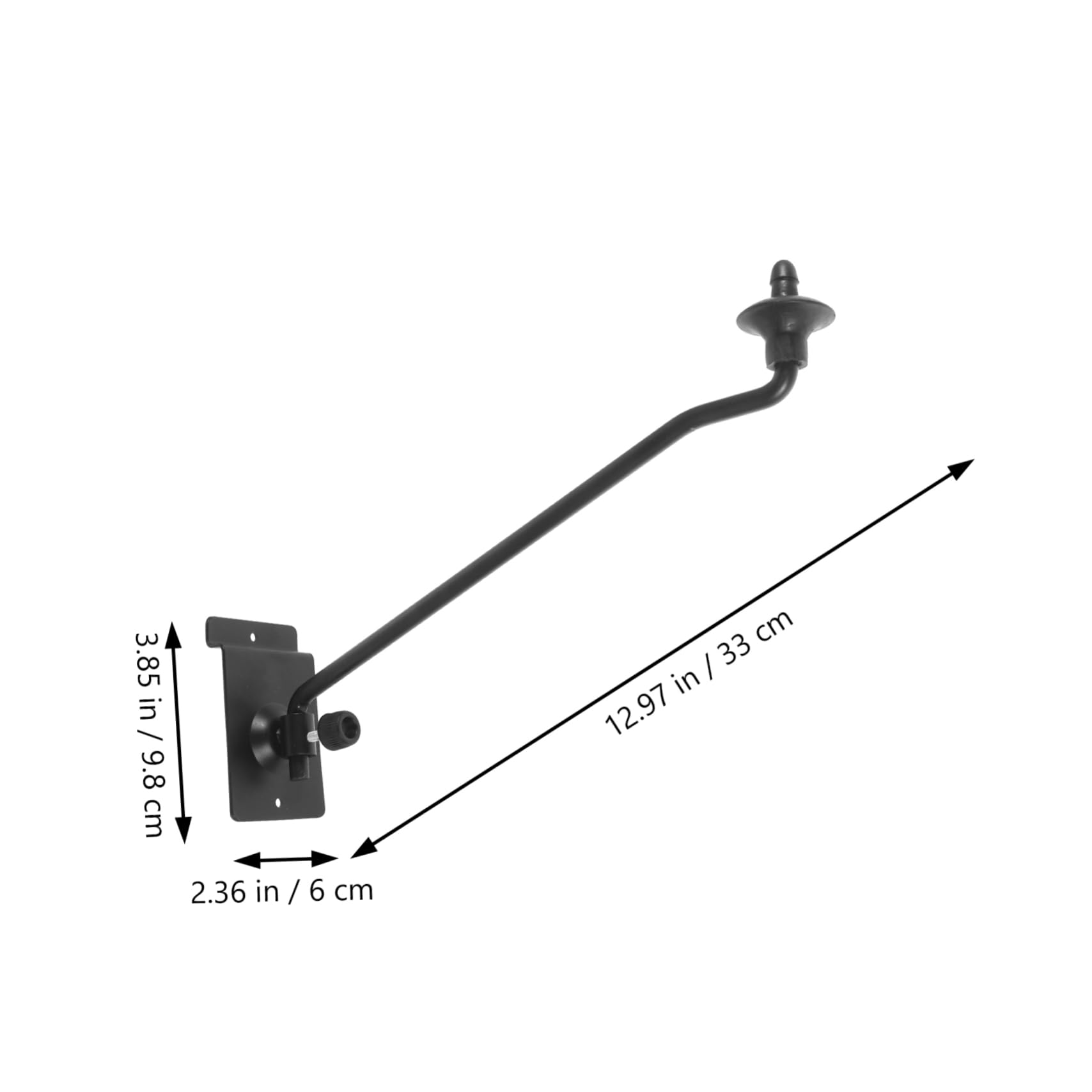 GOOHOCHY Cymbal Drum Parts Holder Sturdy Cymbal Arm Support Rack for Wall Mount