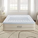 Simmons Beautyrest Lumbar Supreme Adjustable Tri-Zone Support Air Bed Mattress with Built-in Pump, Silver, 18' King