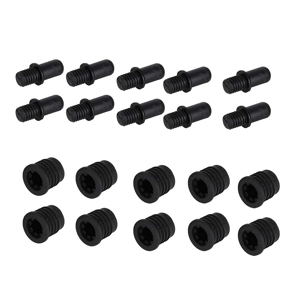 Plastica antipolvere Kit pioli griglia altoparlanti 10 paia Fibbie Chiusure bottone pressione