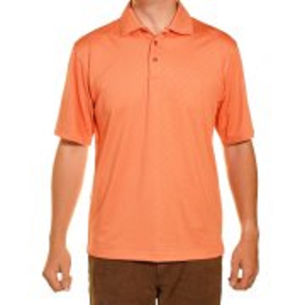 Kirkland SignatureMens Performance Moisture Wicking Polo - 4 Colors & Sizes (X-Large, Orange)