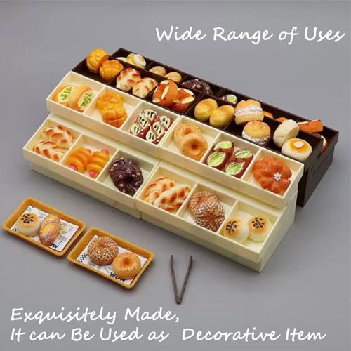 15 Piezas Imanes Decorativos Mini Pan de Resina miniatura 5