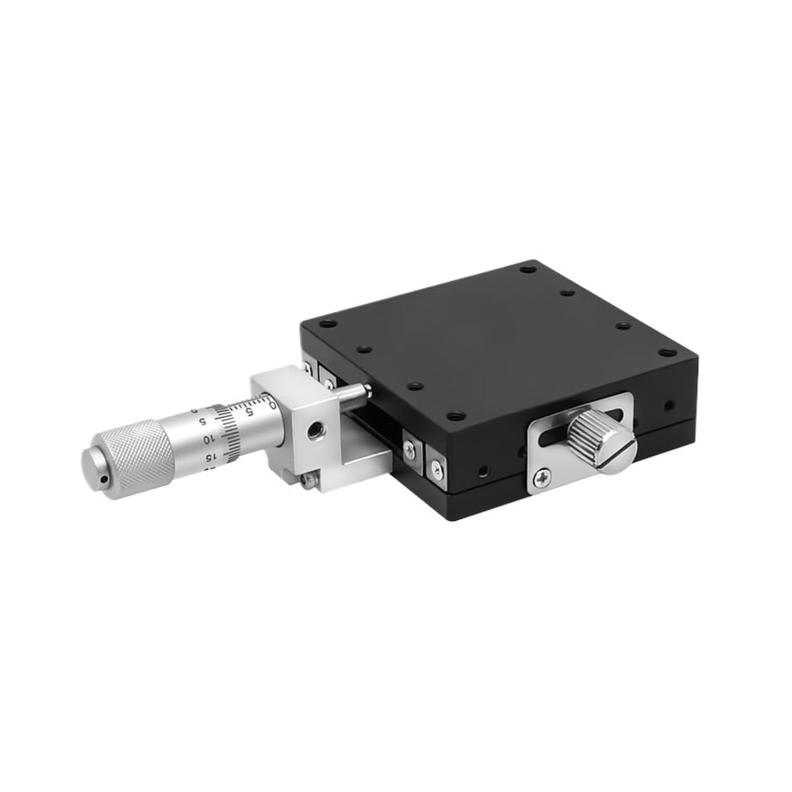 IGNVXMGKP Trimming Guide Rail Micrometer Optical Table Displacement Platform X/XY/XYZ Axis Manual Sliding Table Precision Knob Table(X-axis Center,60x60mm Table)