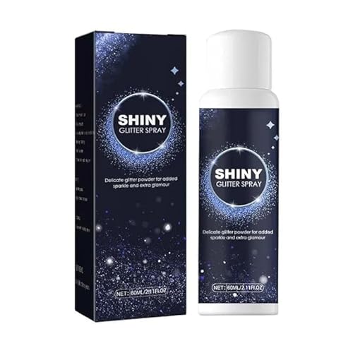 Glitter Hair Spray for Hair, Body & Clothing – Waterproof, Long-Lasting Holographic Shine for Club, Party, Prom, Festival, or Night Out, 100ML (Silver)