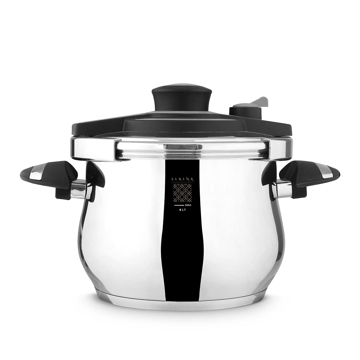 Pressure Cooker Stainless Steel 6 Quart, Induction Compatible, Pressure Cooker Pot, Multi Cooker, Olla de Presion, Pressure Pot, Cookware, Pots and Pans, Sous Vide, w/Secure Safety Lid Lock
