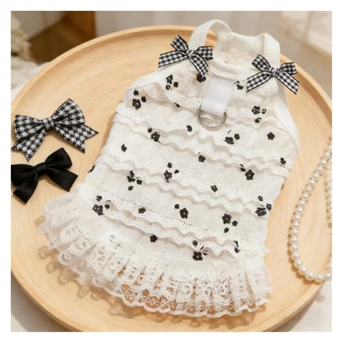 Robe de luxe en dentelle pour chien chic - Vêtement princesse caniche