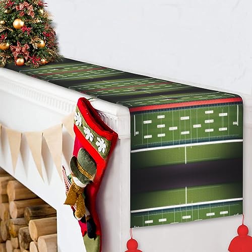 Chemin de table de football américain pour repas de match et déco cuisine festive