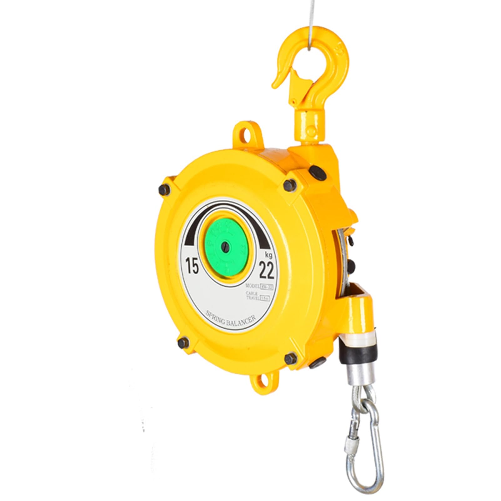 HYQOUKLR Telescopic Spring Balancer, Spring Balancer With Hook And Wire Rope, 1-200kg Load Capacity(15-22kg)
