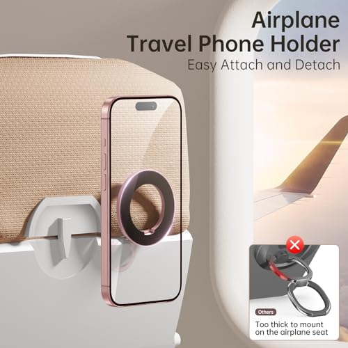 Image of SYNCWIRE Magnetic Phone Ring Holder, for MagSafe Phone Grip Stand Kickstand | Double-Sided Magnet, Removable Hands Free, Cell Phone Finger Grip, for iPhone 17 16 15 14 13 12 Pro Max, MagSafe Accessories
