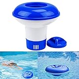 Eurobuy Flotador de Cloro de Piscina para Tabletas de Cloro Tabletas de Bromo de Cloro Flotador Dispensador Flotante SPA Bañera de Hidromasaje Piscina Duradera Flotador de Tableta de Cloro de Piscina