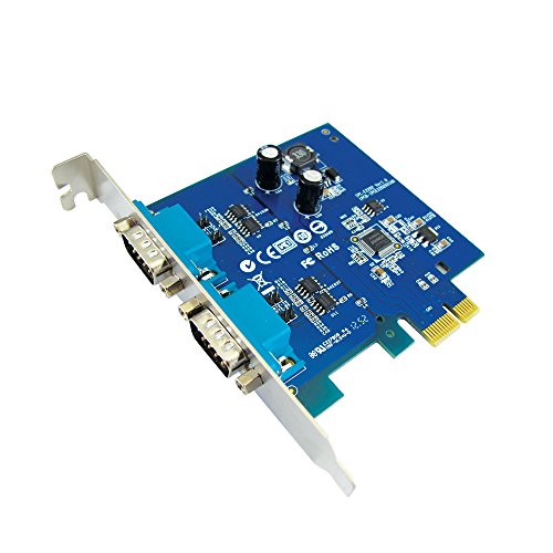 Carte PCI-E RS-422/485 double port DB9 commutateur automatique protection 2kv Ipc-e2202s