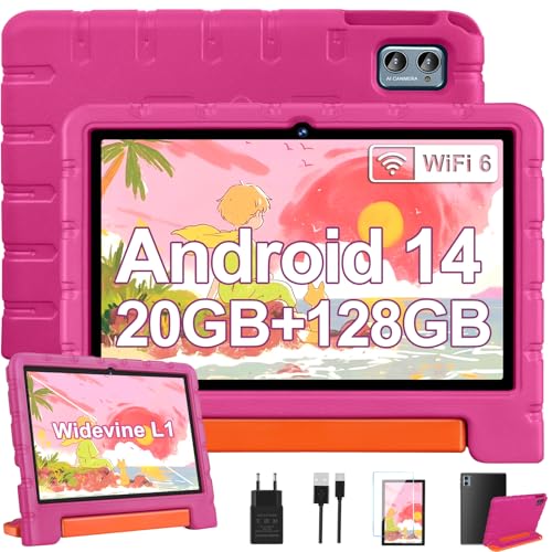 ZIOVO Tablet para Niños 10 Pulgadas, Android 14 con 20GB RAM + 128GB ROM(1TB TF), Octa-Core, WiFi...