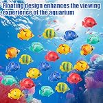 Artificial Fish, 20 PCS Artificial Fishes Floating Decorations for Bubble Lamps, Jellyfish Lamp, Aquarium (Random Color)