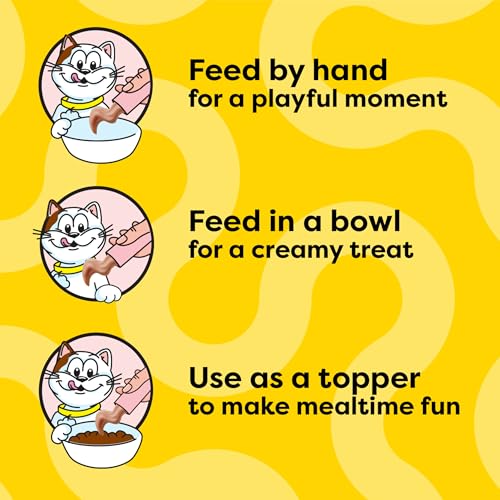 Temptations Lickable Puree Kitten Cat Treats, Salmon & Dairy, 4 Count, 11pk - image 4