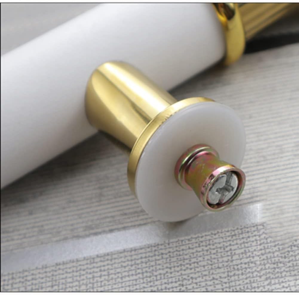 ブナ材のドアハンドル - ガラスドア、木製ドアハンドルの装飾 - アルミ合金の装飾的なエンドキャップ - ホテル、オフィス、店舗に適