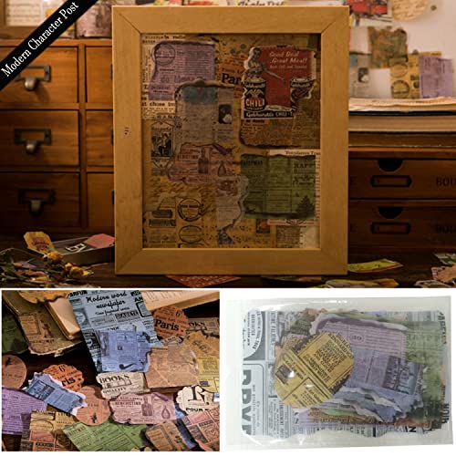 240Pcs Vintage Scrapbook Stickers For Journaling - Industrial Age Stickers Aesthetic Art Junk Journal Planner Stickers Scrapbook Paper Scrapbooking Stickers Kit #TOP4