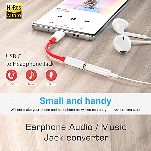 Image of BigPlayer Trending Type C to 3.5 mm Jack Audio Connector, Noise Cancelling Headphones Jack Converter Audio Adapter for OnePlus Phones