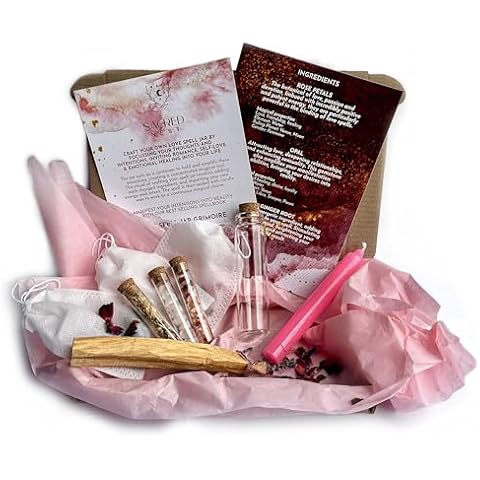 Witchcraft Love Spell Jar Kit with Crystals Cover