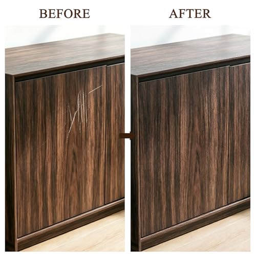 Image of GSCIT Club Black Walnut Wallpaper, 2.4 inch X 15ft Self Adhesive Wood Grain Repair Tape Walnut Repair Patch for Tables, Chairs, Baseboards, Doors, Windows, Floors, Handicraft DIY.
