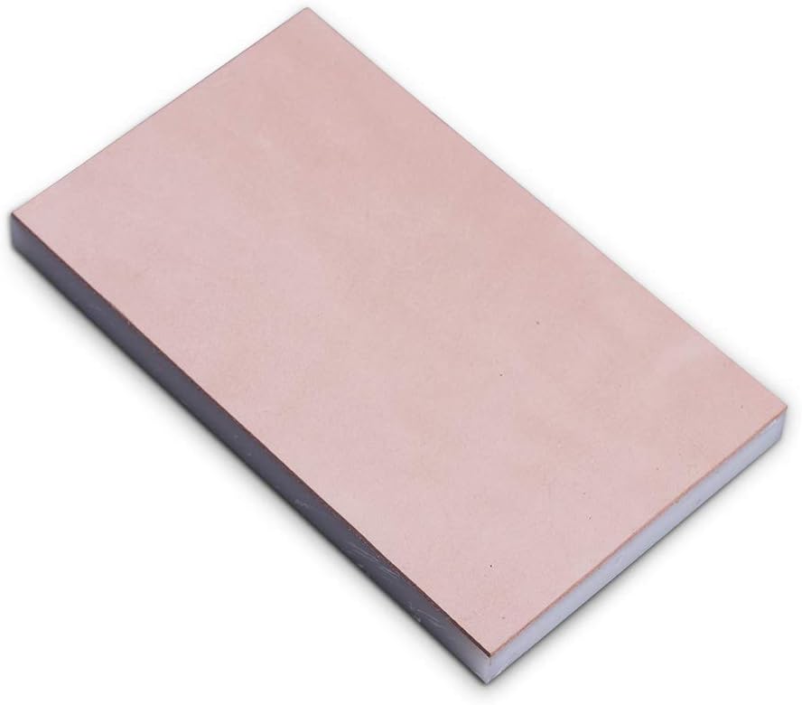 WUTA PVC White Cutting Board Rubber Mallet Mat Leather Craft Tools for Cutting Punching Stamp,8 inch X4.8 inch(with Leather Cover)