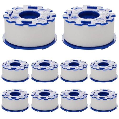Paquete de 10 cartuchos de filtro de agua para fregadero, repuesto de filtro de agua para grifo, cocina, baño, filtro de fregadero, elimina el cloro, fluoruro, metales pesados, agua dura