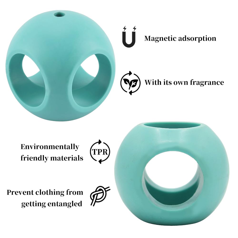 Palla Anticalcare Per Lavatrice E Lavastoviglie – Sfera Magnetica Riutilizzabile, Diametro 5,5 Cm, Fino A 60°C, Verde - 2