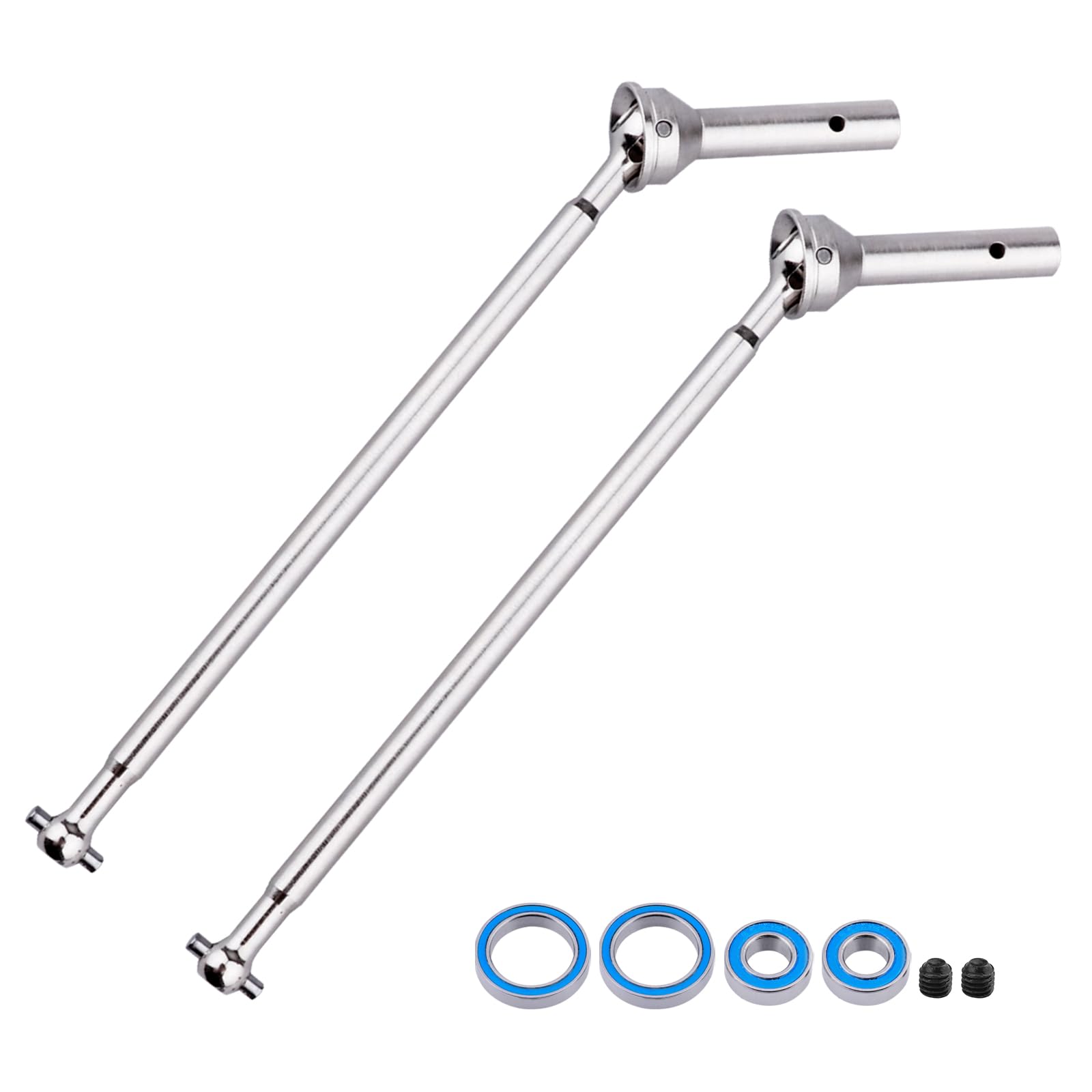 Seprendi 2 Pz Metallo Acciaio Anteriore Posteriore Albero di Trasmissione CVD per 1/8 KRATON NOTORIOUS OUTCAST RC Auto Aggiornamento Parti Accessori