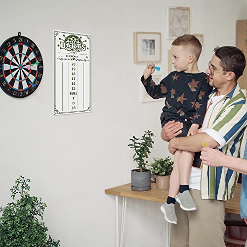 2 Pcs Acrylic Dart Scoreboard White And Green Game Scoreboard Dry Erase Scoreboard Dart Score Keeper With 4 Dry Erase Markers For Cricket And 01 Dart Games, 15 X 7.8 Inches #TOP5