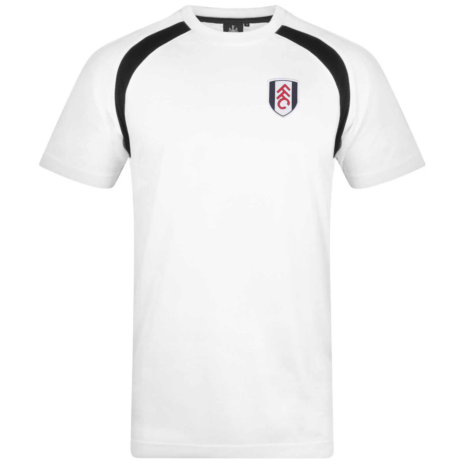 Fulham FC Official Football Gift Mens Poly T-Shirt White XL