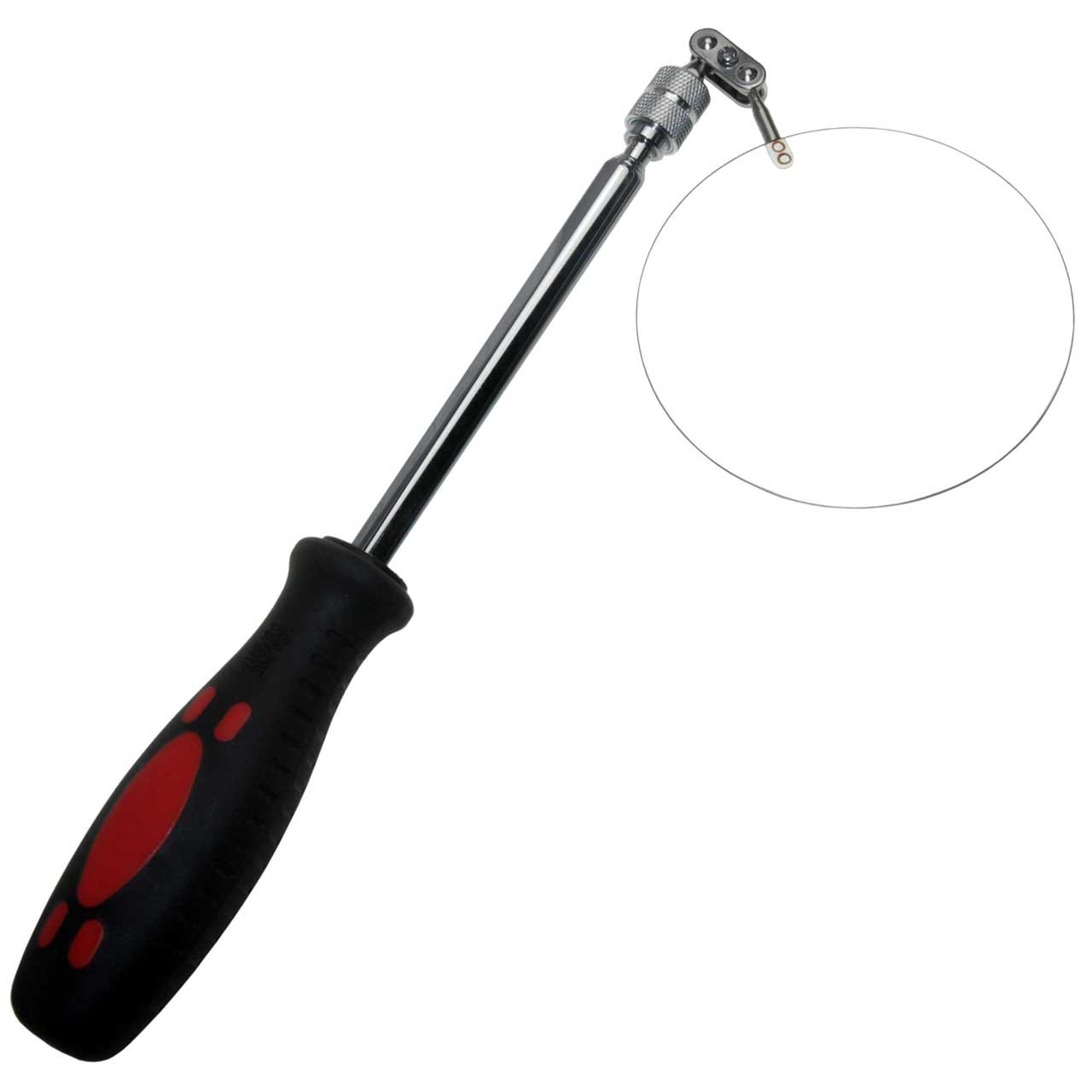 Telescópico Espejo de inspección de acero sthal Espejo 100 mm de diámetro longitud 1180 mm überwachungsspiegel (extra largo acero inoxidable espejo)