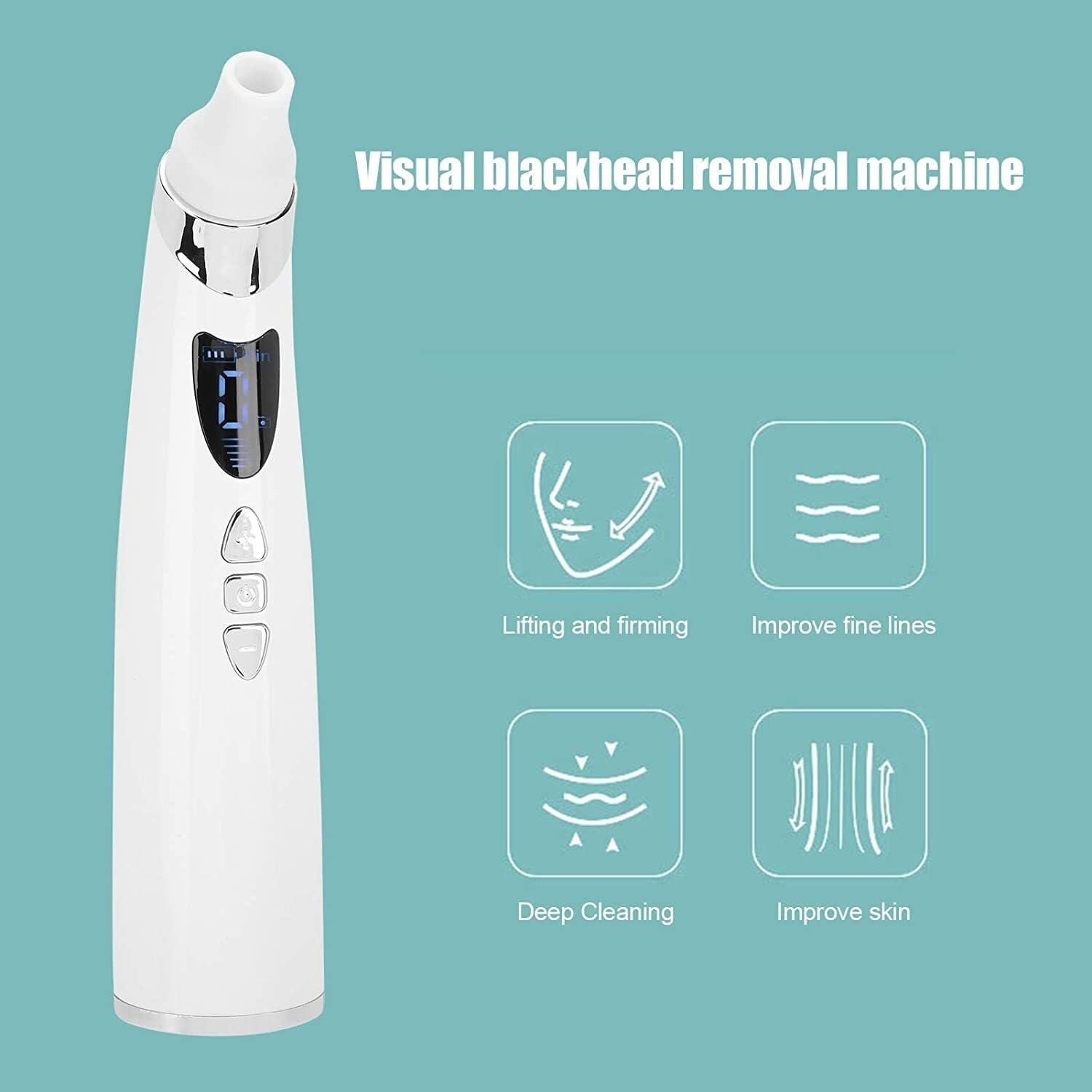 Aspirapolvere, Macchina for la rimozione visiva dei Punti Neri Aspirapolvere Pulitore for pori Aspiratore Punti Neri Aspirapolvere for pori Aspirazione Rimozione dell'acne Detergente Elettrico