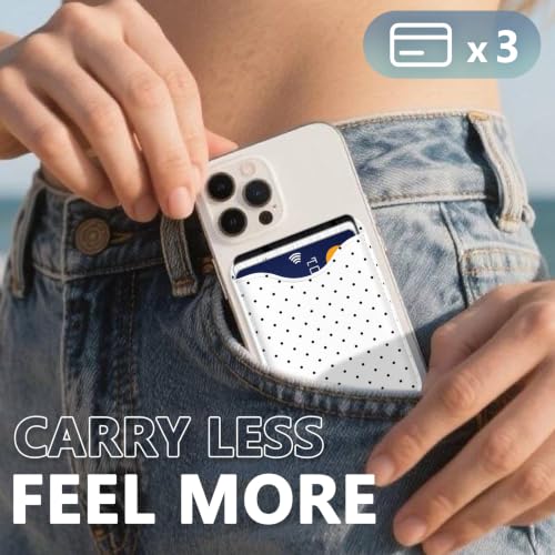 Image of Polka Dot Phone Magnetic Wallet for Magsafe Compatible with iPhone 12-17 Pro Max
