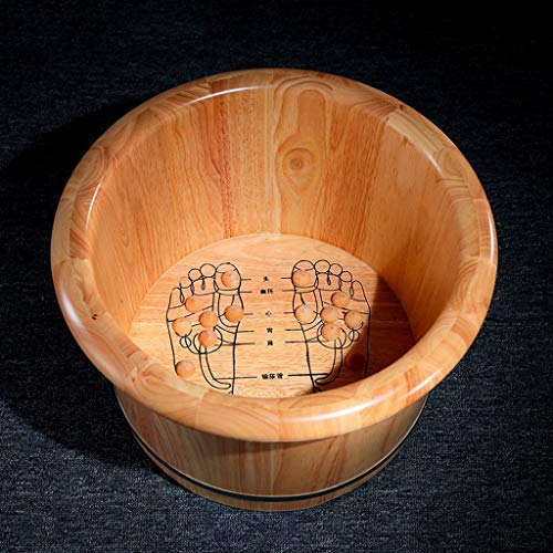 Spa de pies de madera para pedicure y masaje 25cm miniatura 2