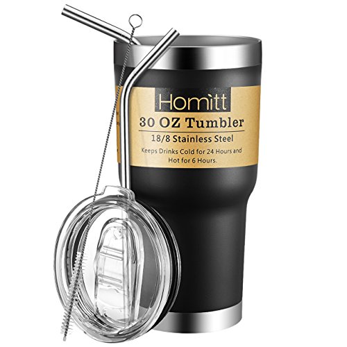 Homitt 30 oz Stainless Steel Tumbler Double Wall Insulated Vacuum Tumbler Powder Coated