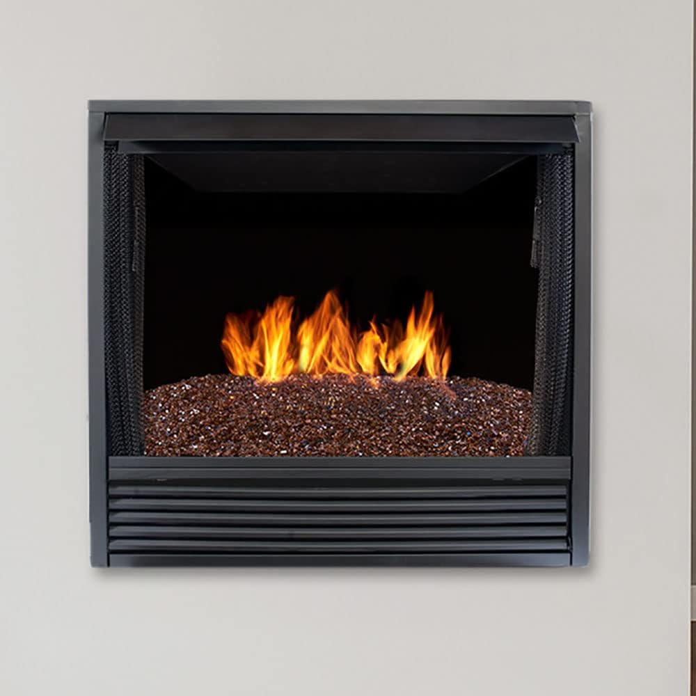 Duluth Forge 1/4 in. Premium Reflective Copper Fire Glass - 10 lb. Bag Fire Pit Glass 14RCOGM