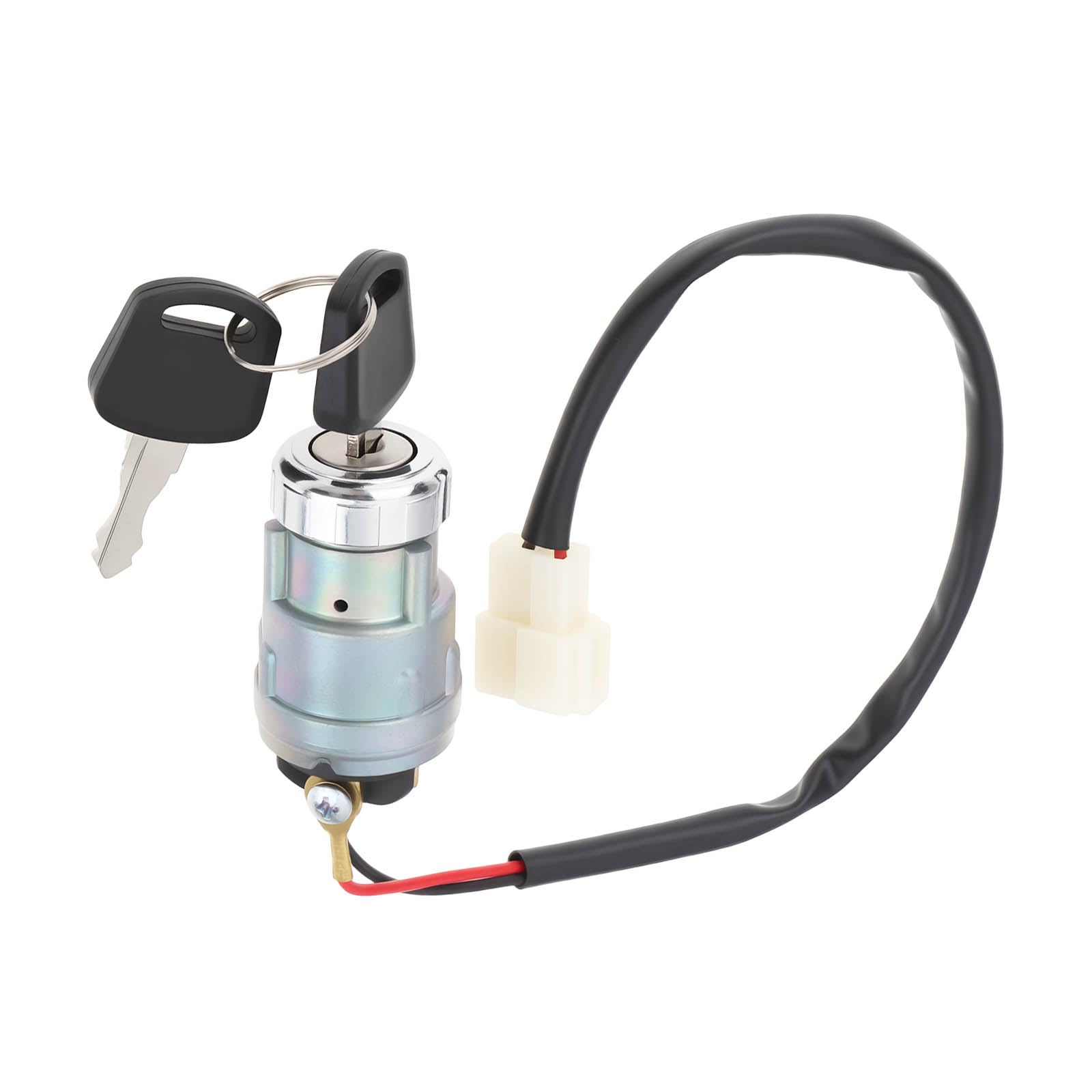 MechPort Golf Cart Ignition Key Switch 2.04.0028 2040028 with 2 Keys Compatible with Evolution Classic Compatible with Carrier