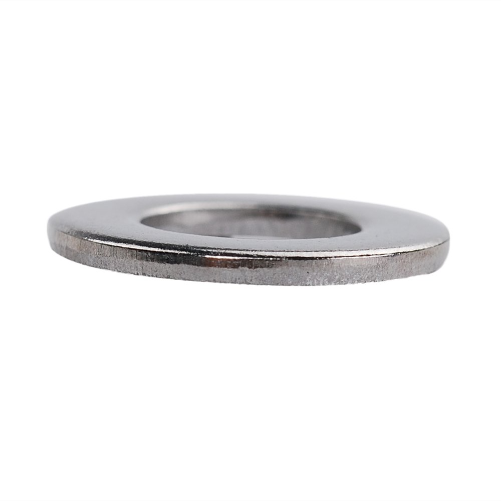 100pcs 304 Stainless Steel Flat Washer Assortment Kit - Metric Sizes M3 M4 M5 M6 M8 M10 For Repairs & DIY