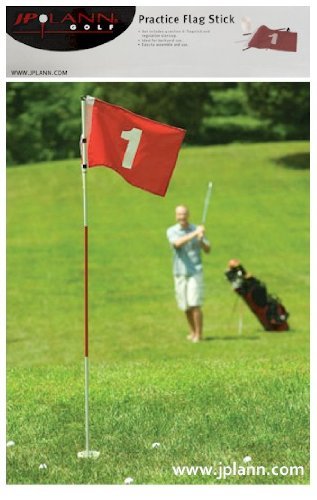 JP Lann 6' Practice Flag Stick for Golf and Recreation