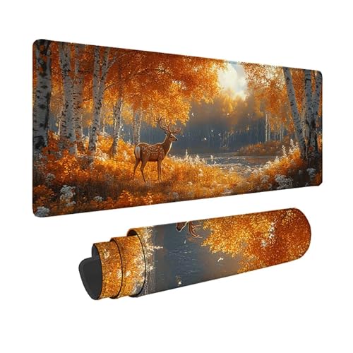 Tapis de souris XXL 150 x 80 cm imperméable et antidérapant pour gamer et setup gaming PC