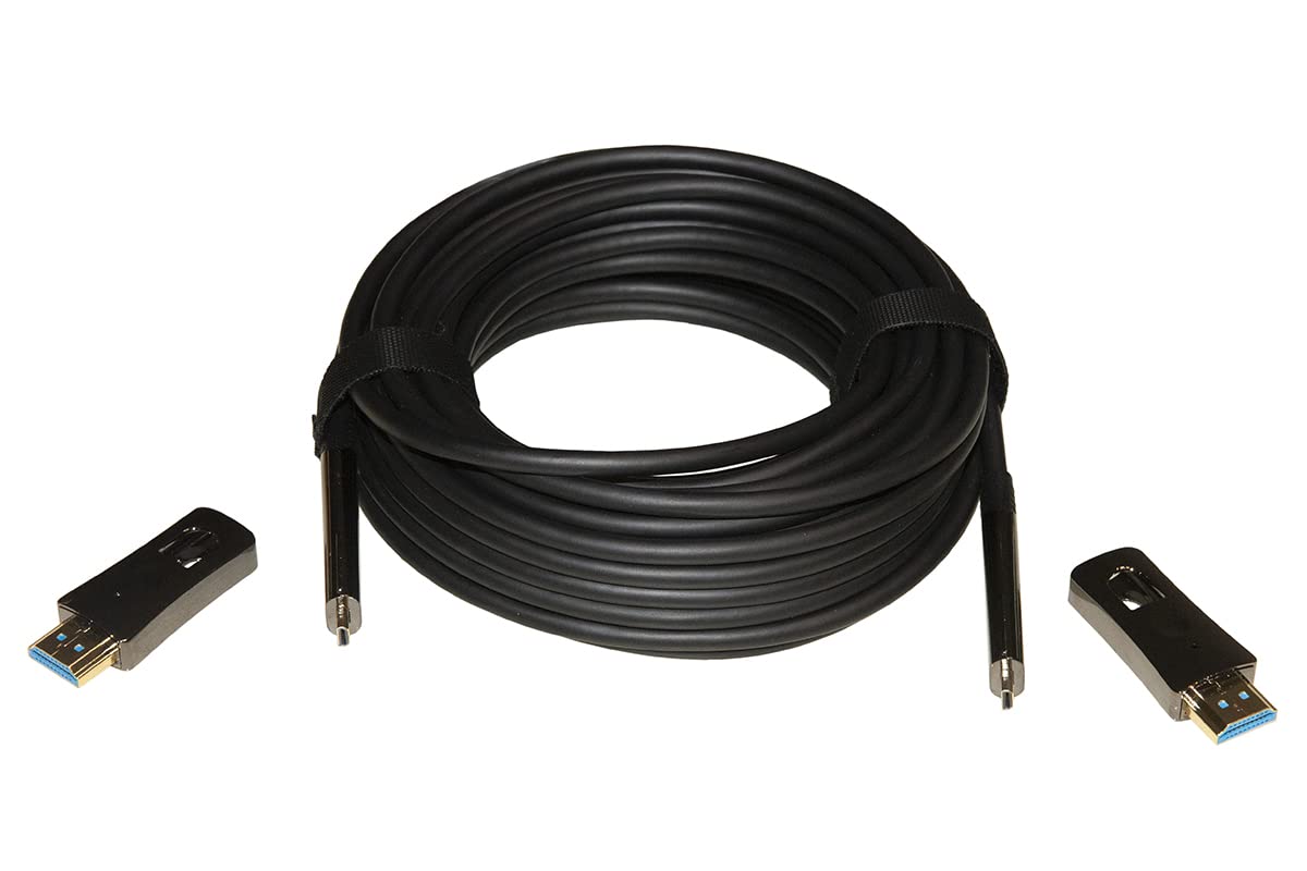 LINK cavo HDMI® 2.0 fibra ottica AOC con connettori staccabili per trasmissione audio video 4K60Hz lunghezza 30 metri confezione 10 unità dimensioni compatte 20x20x7 cm