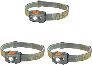 LIOOBO 2 Peças Luzes De Capacete Para Acampamento Ao Ar Livre Cinza C W Cinza Farol De Segurança Lâmpadas LED Faróis De Acampamento Luz De Aviso Visual Luz Noturna Lâmpada LED Brilho