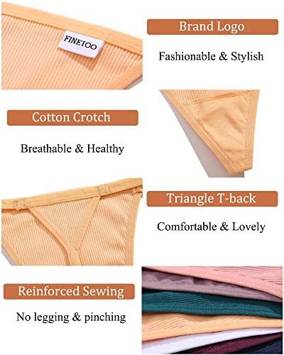 FINETOO-10-Pack-Adjustable-G-String-Thongs-for-Women-Sexy-Underwear-Low-Rise-Womens-Thong-Cotton-Panties-for-Ladies-S-XL