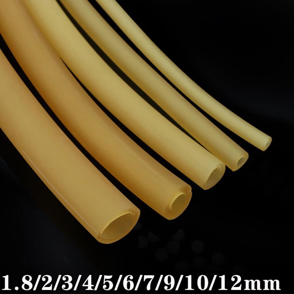 1/5M ID 1,6 1,8 2 3 4 5 6 7 9 10 12 Mm mangueras de goma de látex natural tubo médico quirúrgico elástico de alta resistencia tirachinas catapulta(5 meters,Id 12mm X Od 17mm)