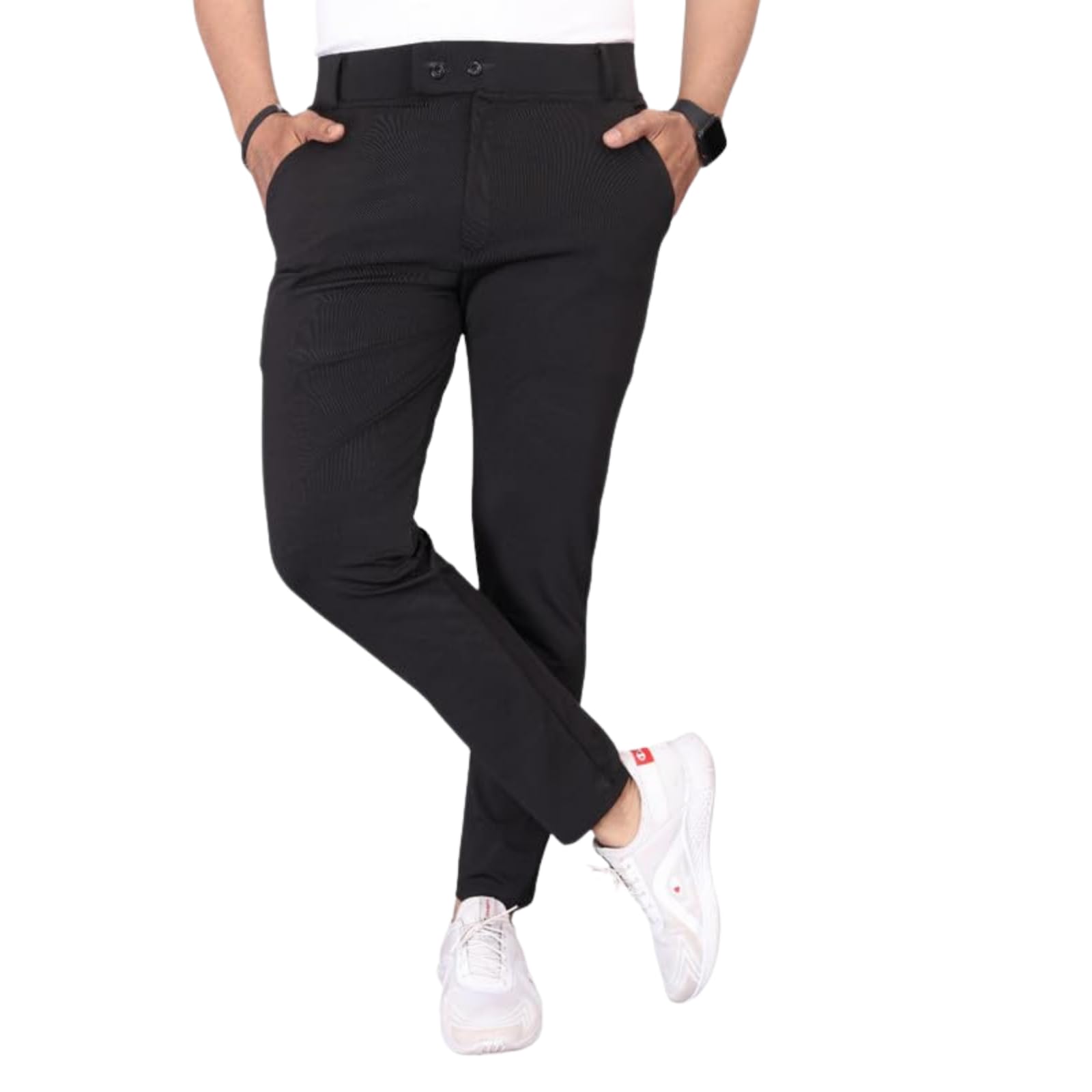 miramichi Men's Slim Fit Stretchable Casual Trousers | Stylish Lycra Blend Pants for Office, Party-picture-31