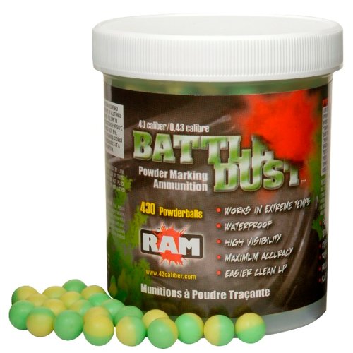 T4E Battle Dust 0.43-Caliber Powder Balls, Green/Yellow, 430 Count