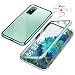 Produktbild HaptiCover Hülle für Samsung Galaxy S20 FE Magnetische Handyhülle 360-Grad-Schutz Starke Magneten Aluminium Rahmen Gehärtetes Glas Stoßfest Metall Flip Case, Hellgrün